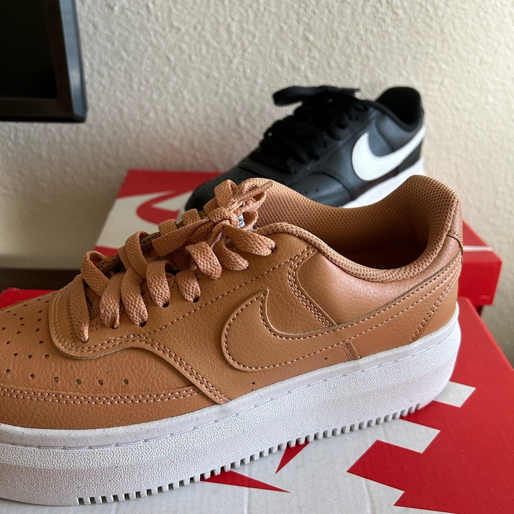 Nike Brown Platform Sneakers